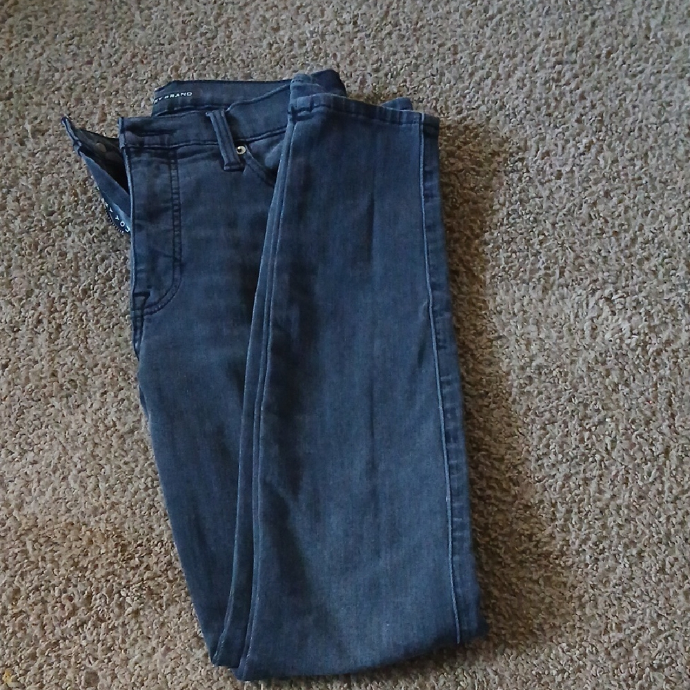 Faded Black Denim Skinny Jeans